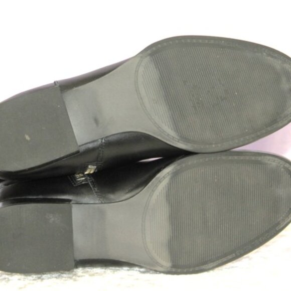 Michael Kors Ryan knee-high riding boots in classic black leather, size 7.5 - Picture 7 of 8